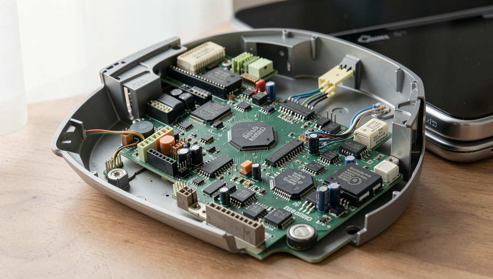 Detailed illustration of embedded systems in everyday devices without OS.