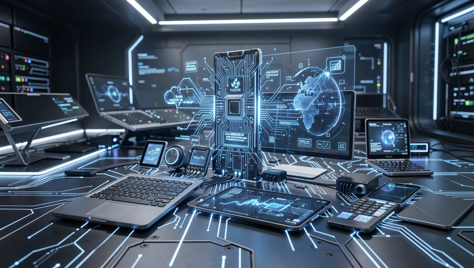 Futuristic technology devices showcasing advanced detection capabilities.