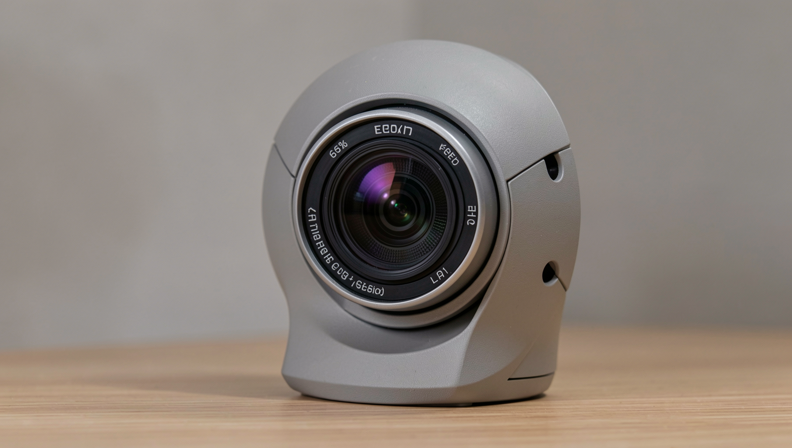 Close-up of a webcam with indicators of potential compromise and security concerns.