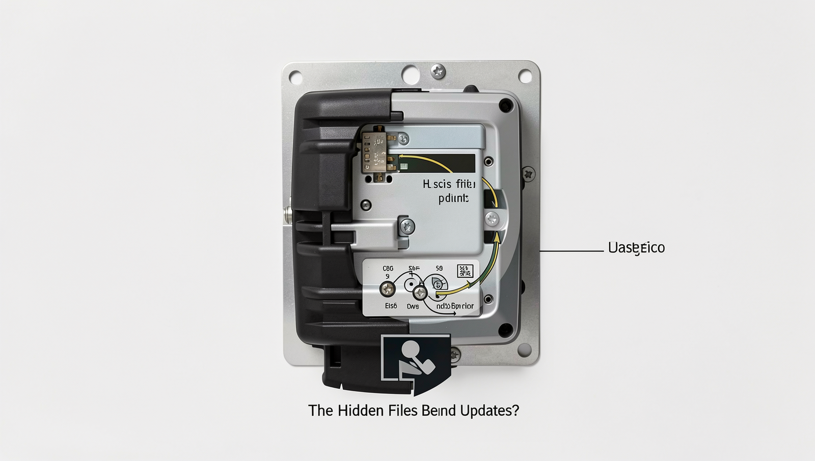 Diagram illustrating hidden files in Windows updates with clear labels and details.