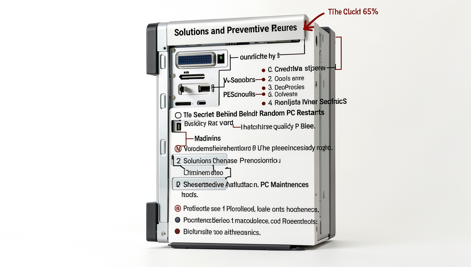 Checklist of preventive measures for PC maintenance in a realistic setting