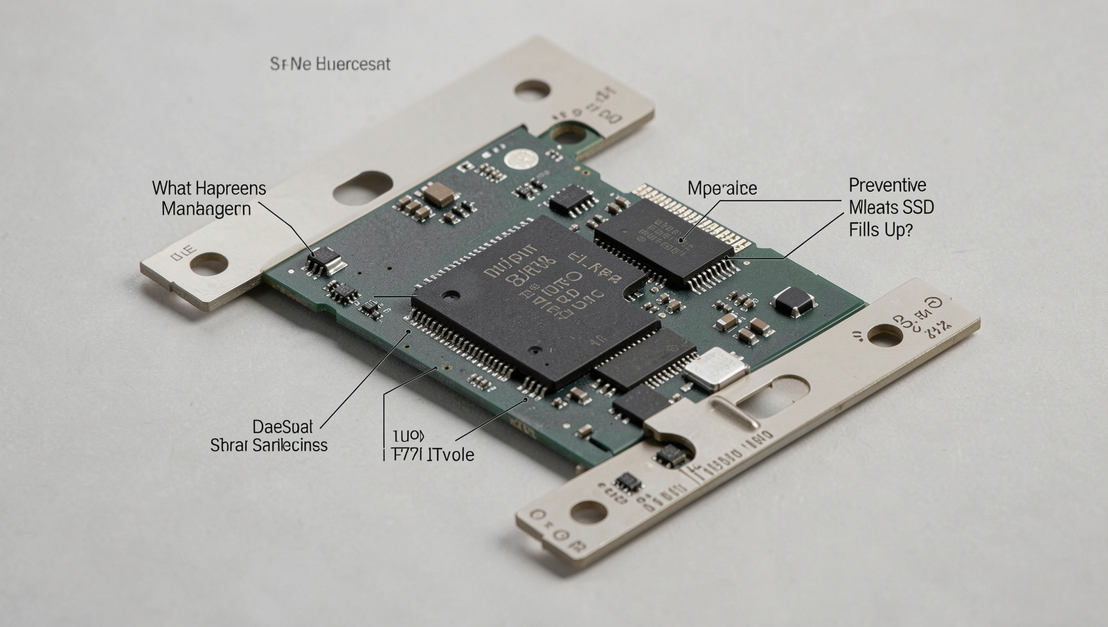 Detailed diagram illustrating SSD management strategies for optimal performance.