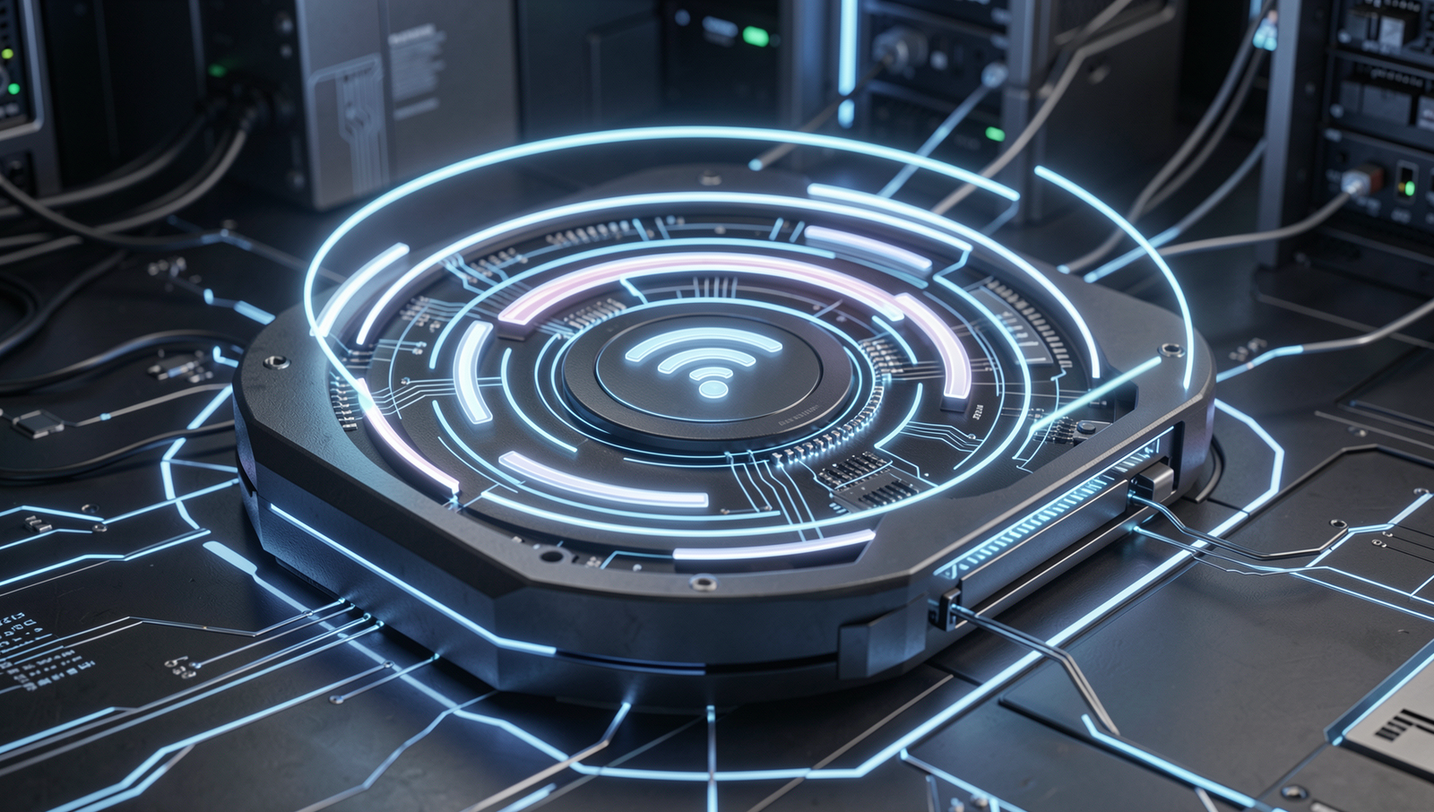 Concept art of advanced Wi-Fi technology showcasing future innovations.